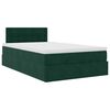 vidaXL Ottoman-Bett mit Matratze Dunkelgrün 120x200 cm Samt