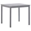 vidaXL Gartentisch Grau 80x80x74 cm Massivholz Akazie