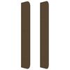 vidaXL Boxspringbett mit Matratze Dunkelbraun 80x200 cm Stoff