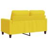 vidaXL 2-Sitzer-Sofa Hellgelb 120 cm Stoff