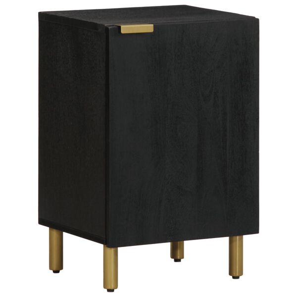 vidaXL Badschrank Schwarz 38x33x58 cm Holzwerkstoff