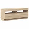 vidaXL TV-Schrank mit LED-Leuchten Sonoma-Eiche 100x35x40 cm