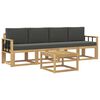 vidaXL Outdoor-Sofagarnitur 5 stk. Wei&szlig; und Anthrazit
