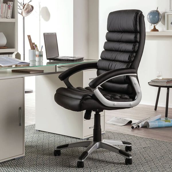 Rousseau B&uuml;rostuhl Kennedy Kunstleder Schwarz