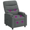vidaXL Massagesessel mit Liegefunktion Dunkelgrau 75 x 93 x 102 cm