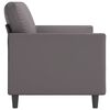 vidaXL 2-Sitzer-Sofa Grau 140 cm Kunstleder