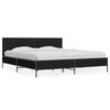 vidaXL Bettgestell Schwarz 180x200 cm Holzwerkstoff und Metall