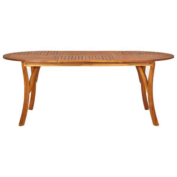 vidaXL Gartentisch 201x100x75 cm Akazie Massivholz