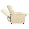 vidaXL Aufstehsessel Creme Echtleder