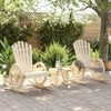 vidaXL 3-tlg. Garten-Lounge-Set Massivholz Tanne