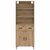 vidaXL Highboard Artisan-Eiche 69,5 x 34 x 180 cm Holzwerkstoff