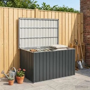 vidaXL Gartenbox Anthrazit 149x99x93 cm