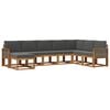 vidaXL Outdoor-Sofagarnitur 8 stk. Natur und Anthrazit