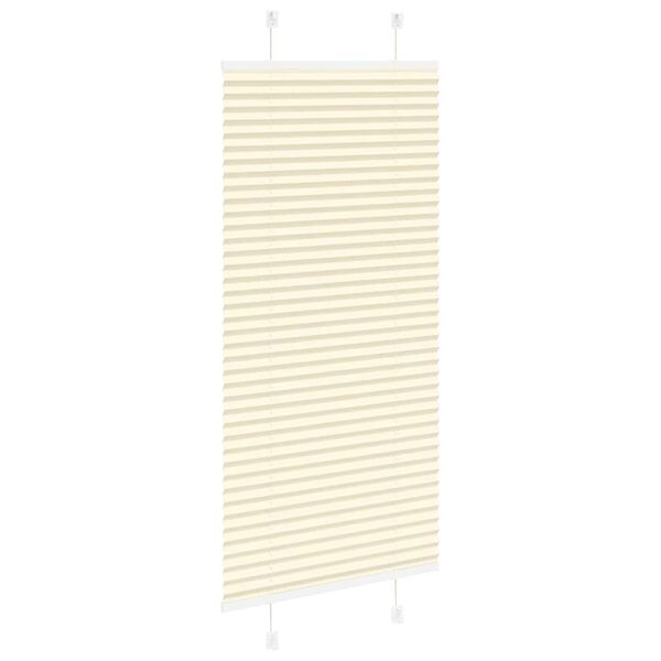 vidaXL Plissee Creme 60x100 cm Stoffbreite 59,4 cm Polyester