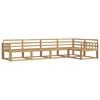 vidaXL Outdoor-Sofagarnitur 5 pcs Wei&szlig; 327 x 168,5 x 73 cm