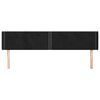 vidaXL Kopfteil mit Ohren Schwarz 183x16x78/88 cm Samt