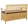 vidaXL Sitzbank mit Stauraum mit Kissen mit Speicher mit T&uuml;r