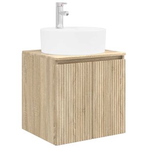 vidaXL Wandmontierte Waschtisch Sonoma-Eiche 49,5 x 44,5 x 65 cm