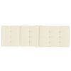 vidaXL Liegestuhl-Auflagen 2 Stk. Creme Oxford-Gewebe