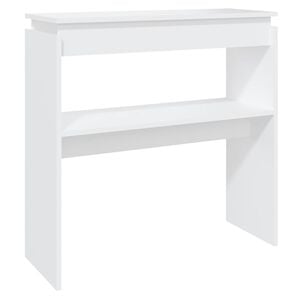 vidaXL Konsolentisch Wei&szlig; 80x30x80 cm Holzwerkstoff
