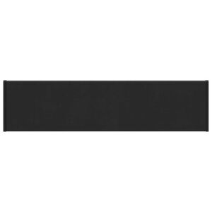 vidaXL Fensterbank Schwarz mit Holzmaserung 60 x 20 x 4,5 cm PVC
