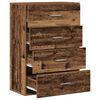 vidaXL Sideboard mit Schubladen Altholz 60 x 31 x 84 cm Holzwerkstoff