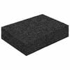 vidaXL Gummigranulat-Patiopad 25 pcs Schwarz 9 x 6 x 2 cm Gummi