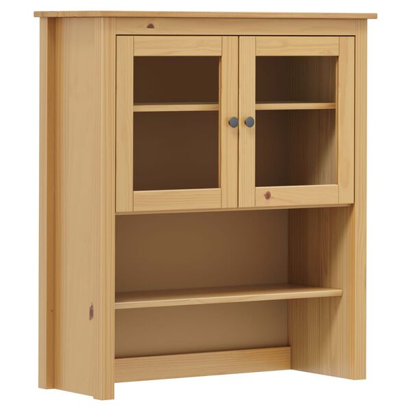 vidaXL Sideboard-Aufsatz Hill Honigbraun 90x33x100cm Massivholz Kiefer