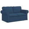 vidaXL Sofa Set 2 pcs Blau 155 x 82 x 80 cm Stoff