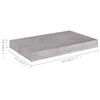 vidaXL Schweberegale 2 Stk. Betongrau 40x23x3,8 cm MDF