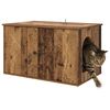 vidaXL Katzenhaus Altholz 85 x 55 x 50 cm Holzwerkstoff