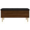 vidaXL Sitzbank mit Stauraum Braun Eichen-Optik 102x42x46 cm