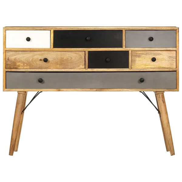 vidaXL Sideboard 110 x 30 x 82 cm Massivholz Mango