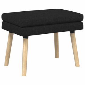 vidaXL Doppellagige Bank Schwarz 60 x 40 x 46 cm Stoff