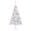 vidaXL K&uuml;nstlicher Weihnachtsbaum Beleuchtung Kugeln 210cm 910 Zweige