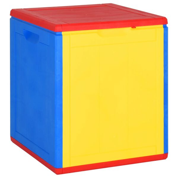 vidaXL Gartentruhe Mehrfarbig PP Rattan 90 L