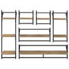 vidaXL Wandregal-Set mit Regal 6 pcs Artisan-Eiche 100 x 25 x 30 cm