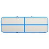 vidaXL Aufblasbare Gymnastikmatte mit Pumpe 300x100x15 cm PVC Blau