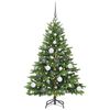 vidaXL K&uuml;nstlicher Weihnachtsbaum mit 150 LEDs Gr&uuml;n 120 cm PE und PVC