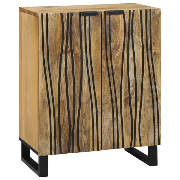 vidaXL Sideboard Braun 60 x 33.5 x 75 cm Massivholz Mango