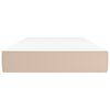 vidaXL Taschenfederkernmatratze Cappuccino 80x200x20 cm Kunstleder