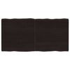 vidaXL Tischplatte 120x60x(2-4) cm Massivholz Behandelt Baumkante