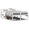 vidaXL Seniorenbett mit Kopfteil ohne Matratze Wei&szlig; 120x200 cm