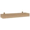 vidaXL Wandregale 2 Stk. 60x15x4 cm Massivholz Teak