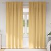 vidaXL Verdunkelungs-Vorh&auml;nge mit Ringen 2 pcs Beige 260 x 140 cm
