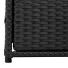 vidaXL Gartenschrank Schwarz 55x59x69 cm Poly Rattan
