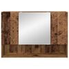 vidaXL Spiegelschrank mit T&uuml;r Altholz 80 x 17 x 55 cm Holzwerkstoff