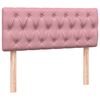 vidaXL Boxspringbett mit Matratze Rosa 120x210 cm Samt
