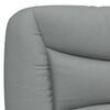 vidaXL Bett mit Matratze "Hvar" Hellgrau 80x200 cm Stoff