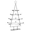 vidaXL Metall-Weihnachtsbaum f&uuml;r Dekorationen Schwarz 140 cm